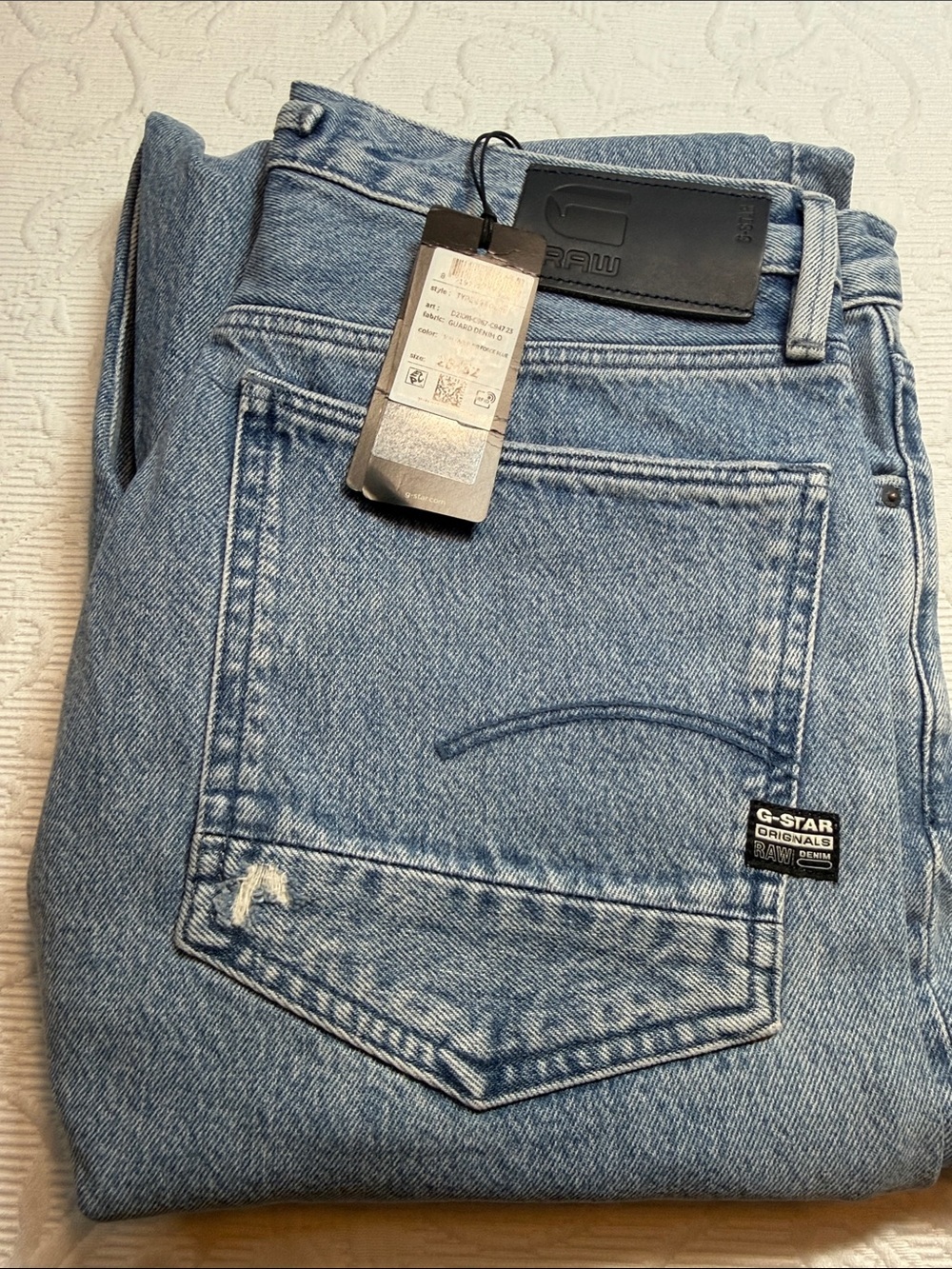 G-Star Women’s Sun Faded AirFirce Blue. Type 89 Loose. UNISEX size 28/32. NWT